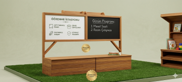 Banklı yazı tahtası kara ve beyaz