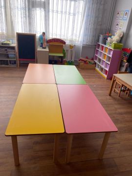 Kayın ahşap ayaklı masa 60x120