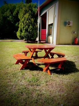 Daire piknik masası çap 100 cm