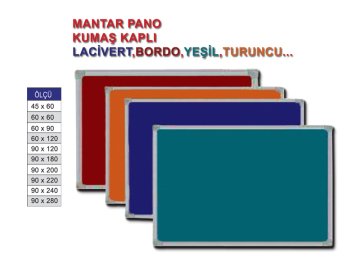Kumaş Kaplı Mantar Pano 120x120 cm