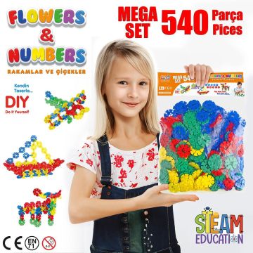 Rakamlar ve Çiçekler Mega set 540 prç.