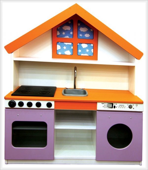 Anaokulu ahşap Çatılı mutfak köşesi