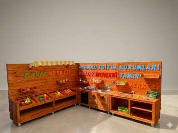 Ahşap Dış Mekan Mutfak / Tamir Atölyesi / Manav standı