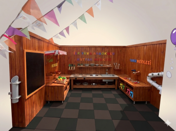 U şeklinde Mutfak -Tamir -Manav Atölyesi