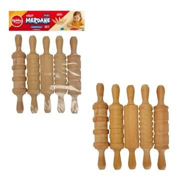 AHŞAP 5Lİ MERDANE POŞETLİ