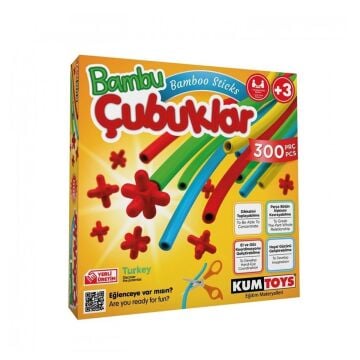 KumToys, Bambu Çubuklar - 300 parça / +3 yaş