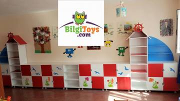 Yelkenli Kapaklı Kişisel Öğrenci Dolabı