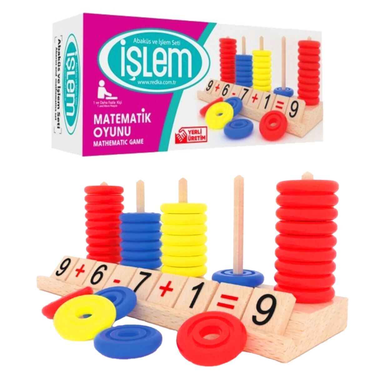MATEMATİK İŞLEM ABAKÜS VE İŞLEM KUTU OYUNU 5+
