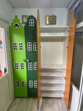 Renkli Portmanto ve Ayakkabılık 155*35*210