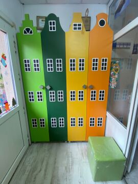 Renkli Portmanto ve Ayakkabılık 155*35*210