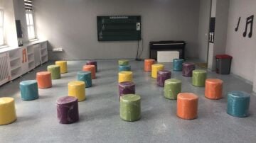 Silindir Renkli Oturma Pufları Çap 35 cm*40 h