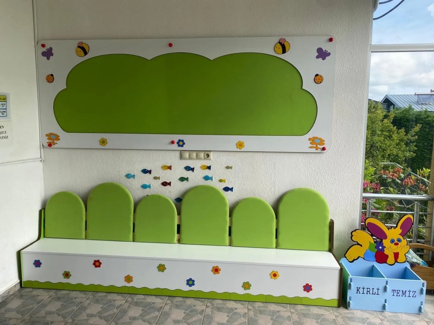 Doğa figürlü bank ve pano 180 cm