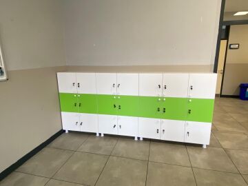 Kapaklı Kilitli Kişisel Öğrenci Dolabı 9 kapaklı