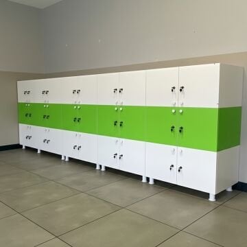 Kapaklı Kilitli Kişisel Öğrenci Dolabı 9 kapaklı