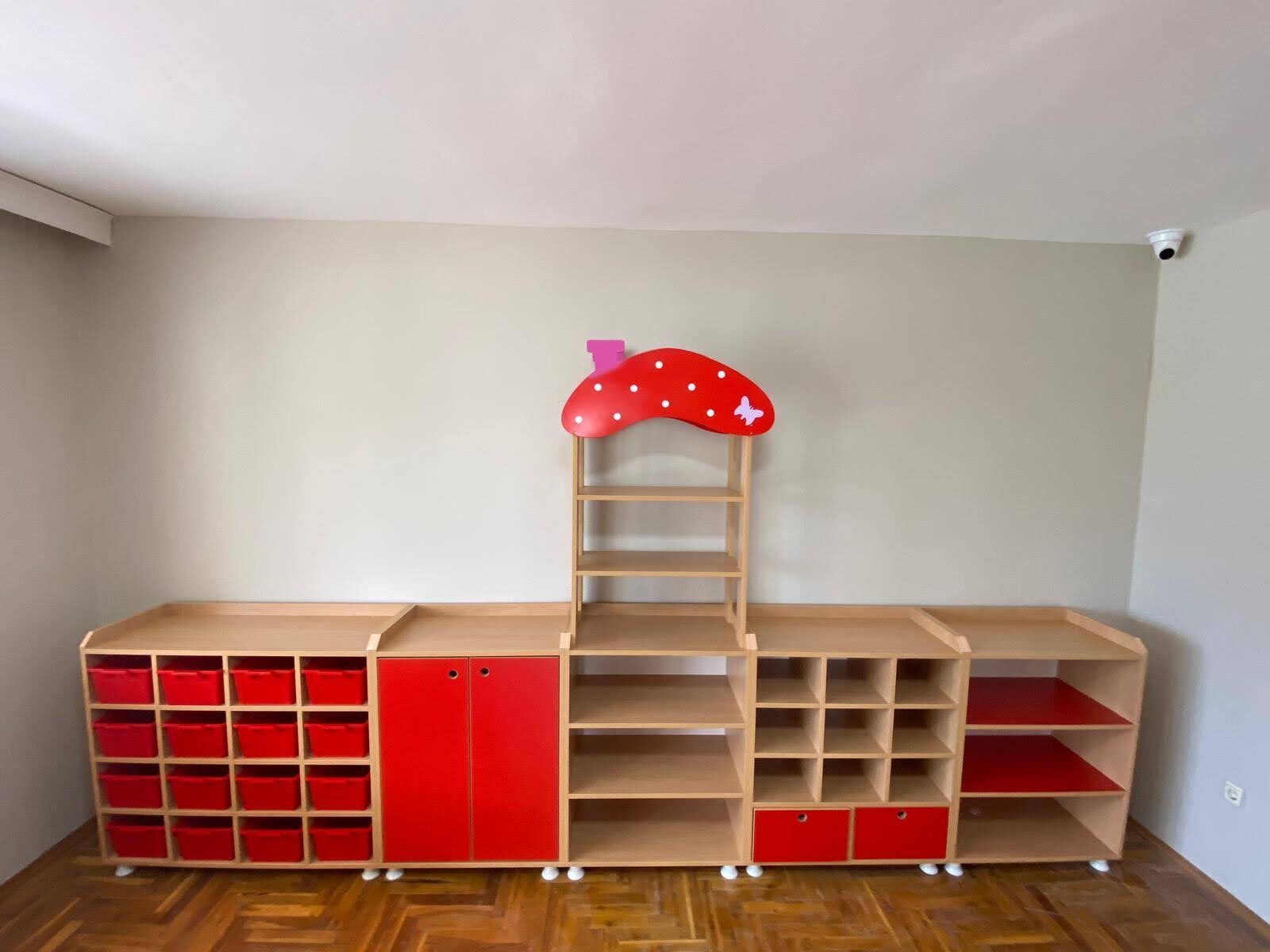 Mantar Kitaplıklı Dolap Grubu 360 cm