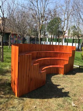 Amfi oturma oval dış mekan