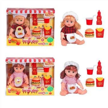 MAİDE BEBEK BURGER YİYOR SESLİ PİLLİ 3+